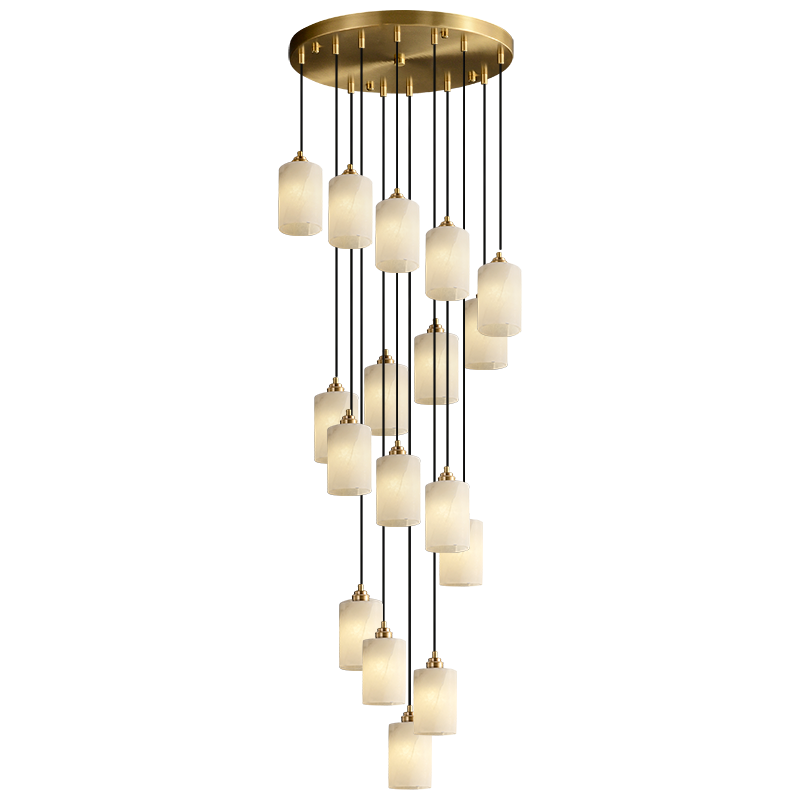 Spain marble pendant lamp indoor decorative hot sale stone ceiling light modern luxury alabaster pendant chandelier lighting